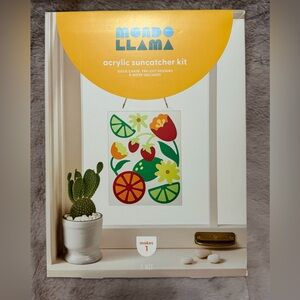 Mondo Llama Yellow & Green Acrylic Suncatcher Kit for Kids